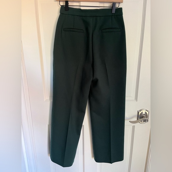 Sezane MARTIN CROP TROUSERS Green Sz 34/2 - Picture 4 of 6